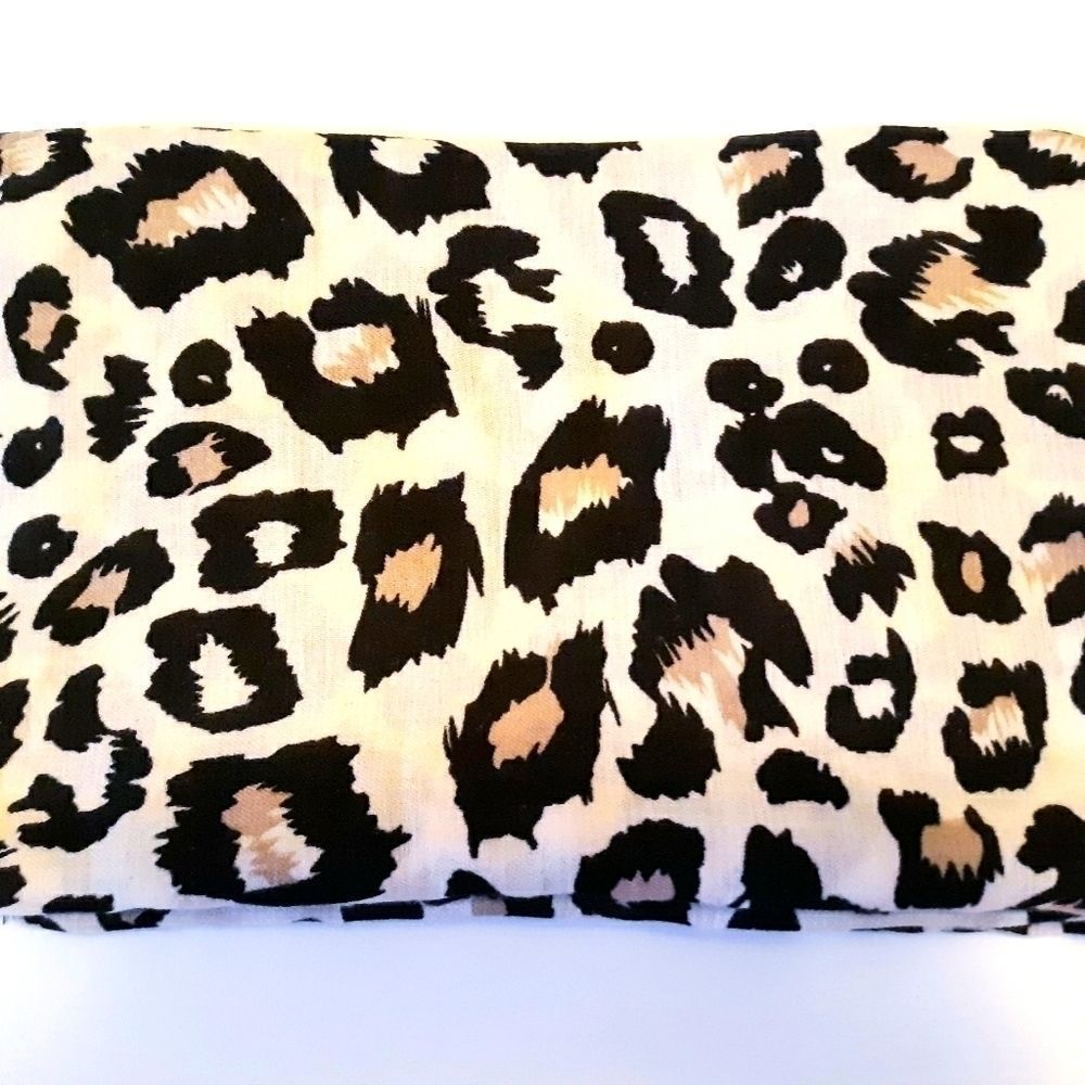 LULLA BY BINDYA CHEETAH PRINT SILK SCARF